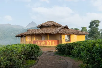 Rustic Mud House Exterior Handcrafted rustic mud house wayanad exterior at boCHE 1000 Acres resort
