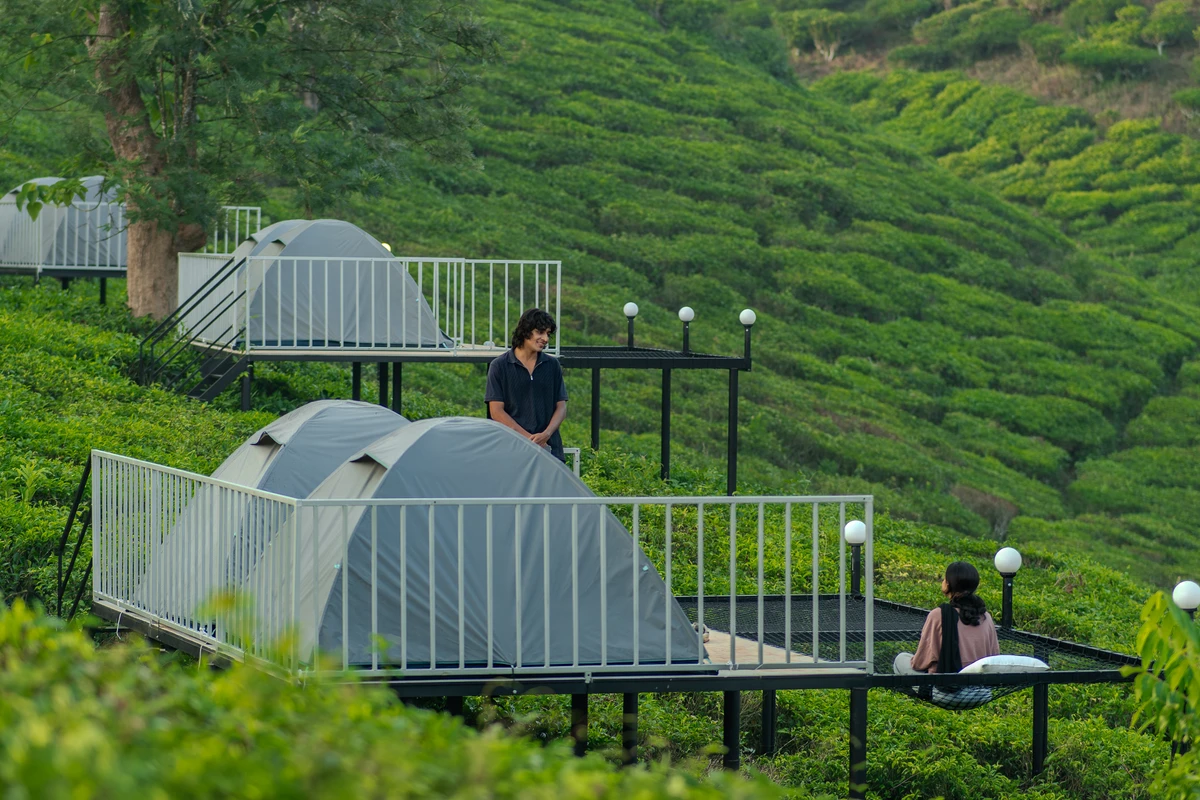 Outdoor Camping Tent Stay Outdoor camping adventure tent stay at boCHE 1000 Acres, offering exciting wayanad adventure activities